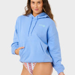 Rip Curl Surf Puff Heritage Hood P/P Hoodie - Dame - Cornflower Blue
