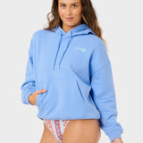 Rip Curl Surf Puff Heritage Hood P/P Hoodie - Dame - Cornflower Blue