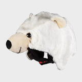 Overtræk til skihjelm - Isbjørn