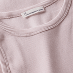 KNOWLEDGE COTTON APPAREL Racer Rib Top - Dame - Pale Pink
