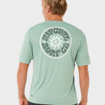 Rip Curl Pacific Rinse Surflite UPF S/S UV trøjer - Herre - Aloe