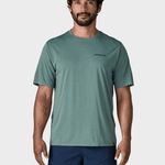 Patagonia Capilene Cool Daily Tech Tee - Boardshort Logo - Blue Sage