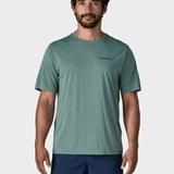 Patagonia Capilene Cool Daily Tech Tee - Boardshort Logo - Blue Sage