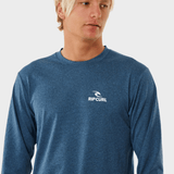 Stack UPF L/S UV trøjer - Herre - Navy Marle - Gumpel & Co