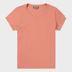 Linen Tee - Dame - Terra Red - Gumpel & Co