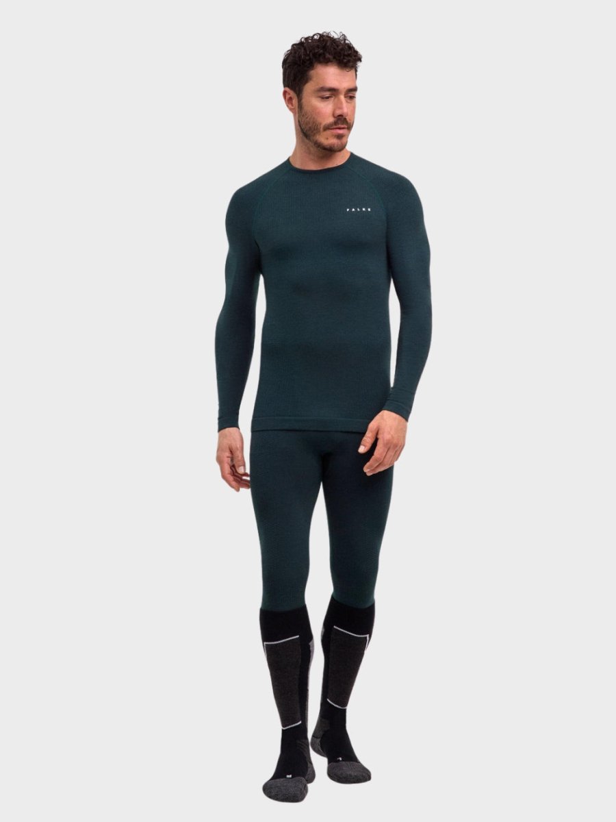 Mens Thermozone Long - sleeve shirt Wool - Tech - Holly - Gumpel & Co