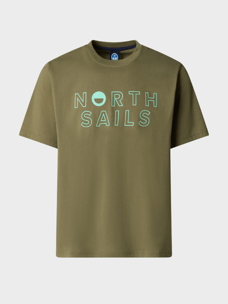 NORTH SAILS T-shirt med grafisk print - Herre - Deep Green