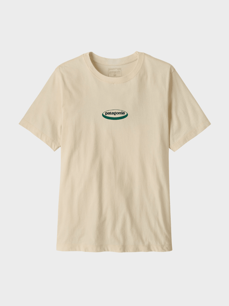 Patagonia 95 Oval Logo Tshirt - Herre - Undyed Natural