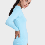 Whole Hearted Langærmet UV trøje - Dame - Tanager Turquoise - Gumpel & Co