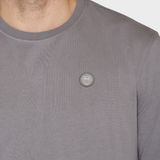 Badge T shirt - Herre - Sharkskin