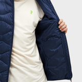 Helium Dun Hybrid Midlayer med Hætte - Herre - Mørke Blå