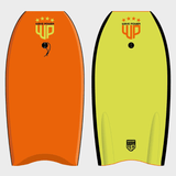 Woop Boogie Wave Power Bodyboard - Unisex - Blue Tangerine - Gumpel & Co