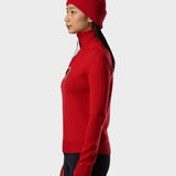 JCC Teddy Quarter Zip Strik - Dame - Red