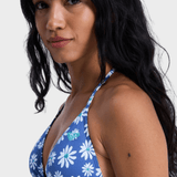 Roxy Pt Essentials Tiki Tri Bikini Top - Dame - Dutch Blue Flower Soul Small