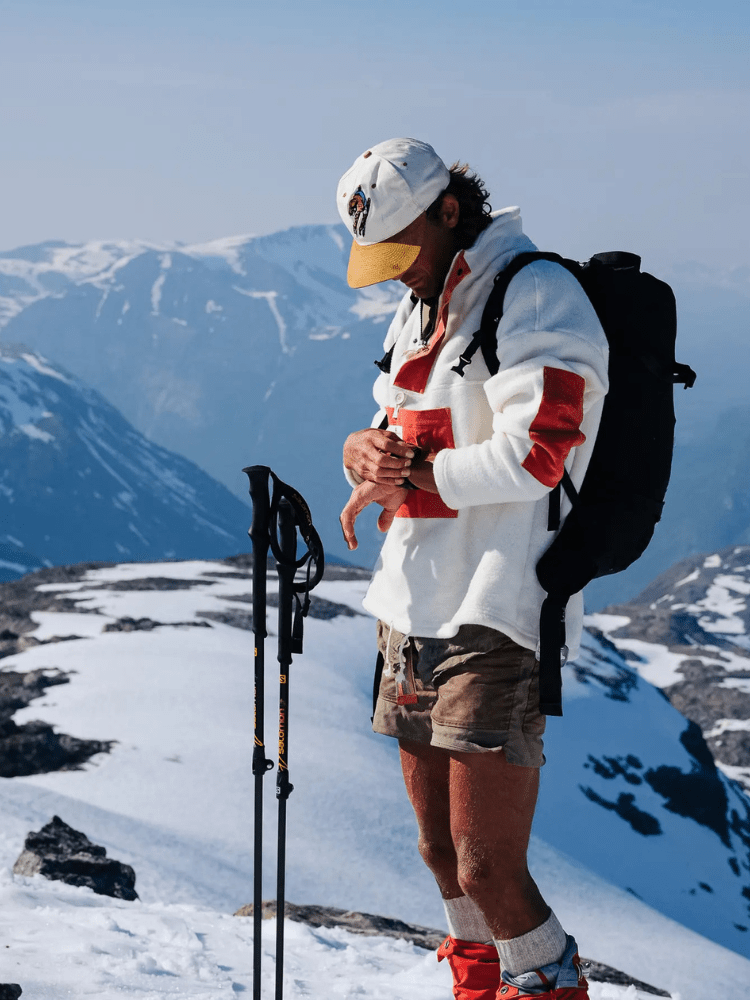 V Bond Cord Fleece - Herre - Natural / Olive Ash - Gumpel & Co