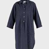 Liv linen Shirt Dress - Dame - Dusty Navy - Gumpel & Co
