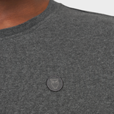 Badge T shirt - Herre - Dark Grey Melange
