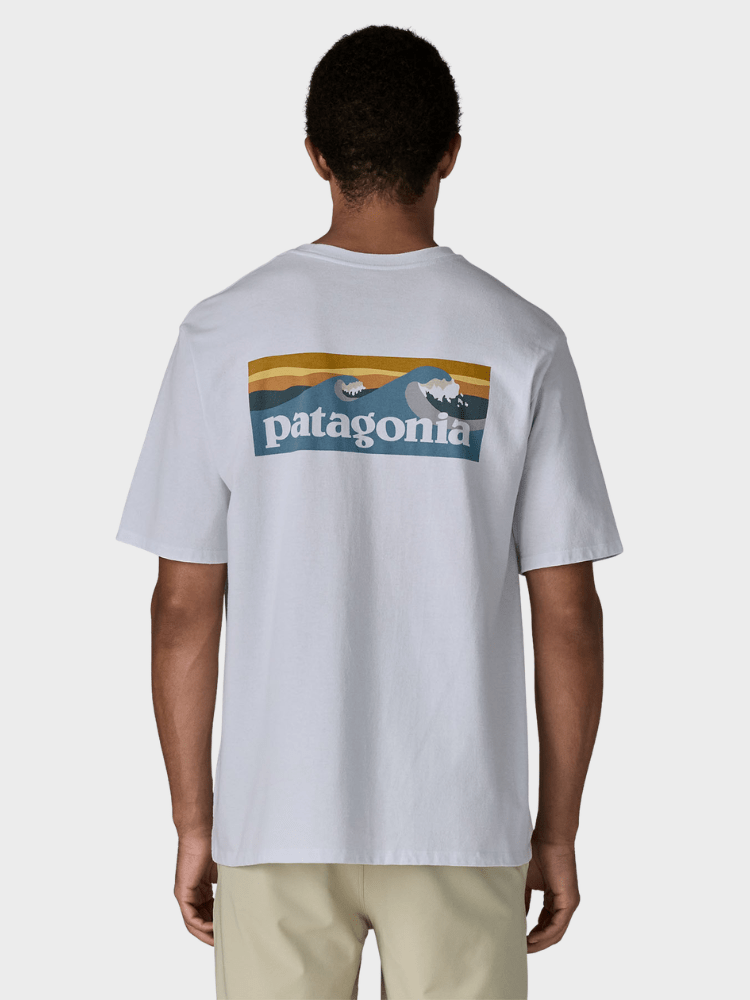 Patagonia Responsibili Tshirt - Herre - Boardshort Logo / Hvid