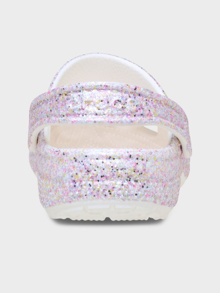 CROCS Classic Fantasy Glitter Clog Crocs - Børn - White