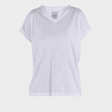 Lydia flamé T-shirt - Dame - White - Gumpel & Co