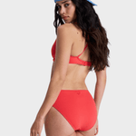 Roxy Solid Essentials Hipster Bikini Underdel - Dame - Hibiscus