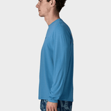 Long - Sleeved Capilene Cool Daily Skjorte - Boardshort Logo - Shore Blue - Light Shore Blue X - Dye - Gumpel & Co