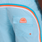 Sundek Juicy Stripe Short Length Badebukser - Herre - Lunar