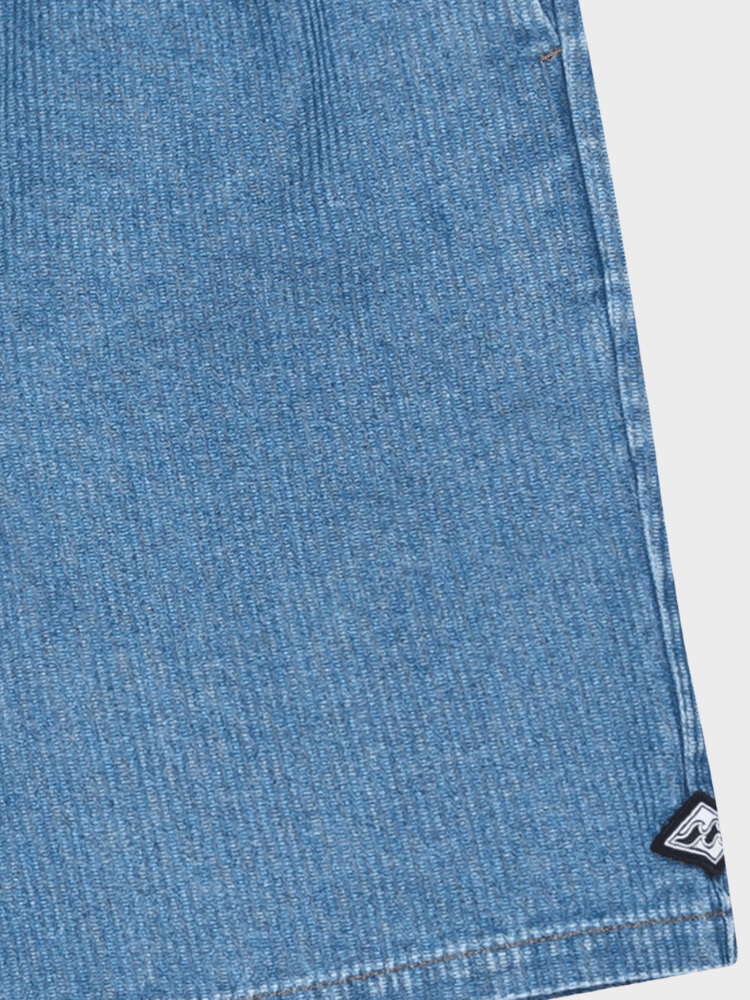 Billabong Larry Denim Shorts i Fløjl - Herre - Ocean Wash