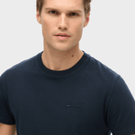 Organic Cotton Essential Logo Tshirt - Herre - Eclipse Navy - Gumpel & Co