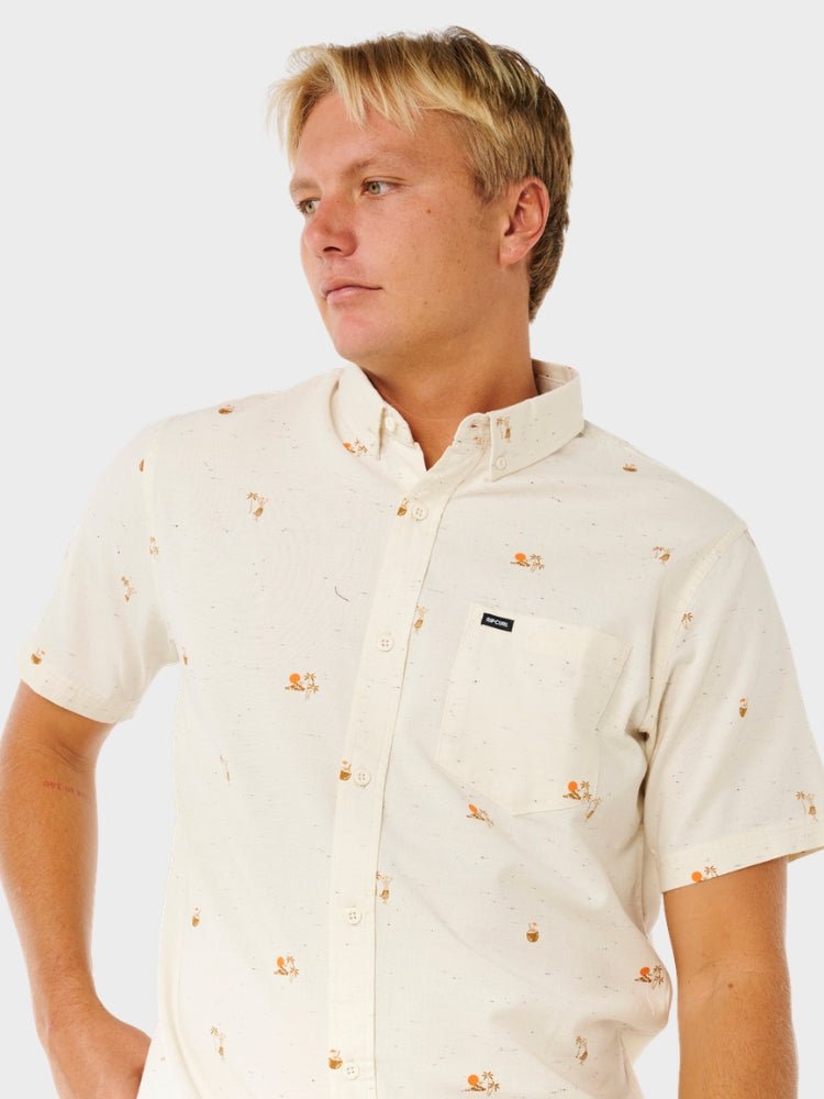 Skelly Breach S/S Skjorter - Herre - Off White - Gumpel & Co