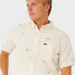 Skelly Breach S/S Skjorter - Herre - Off White - Gumpel & Co