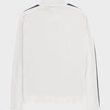 W 5Mila Half Zip - Dame - White/Stripe