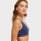Roxy Shine Elongated Bikini Top - Dame - Mood Indigo