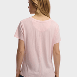 SUPERDRY Studios Slub Embroidered Tshirt - Dame - Pale Pink