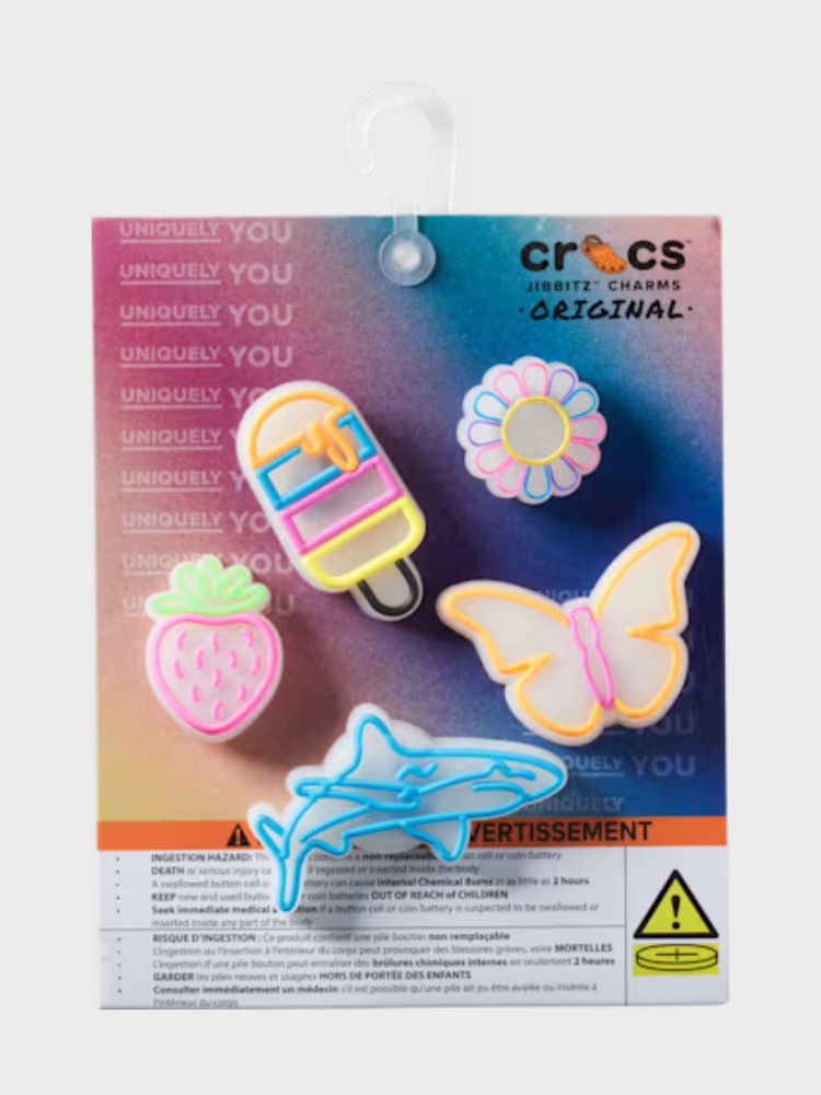 Crocs 5 Pack Jibbits - Lights Up Summer