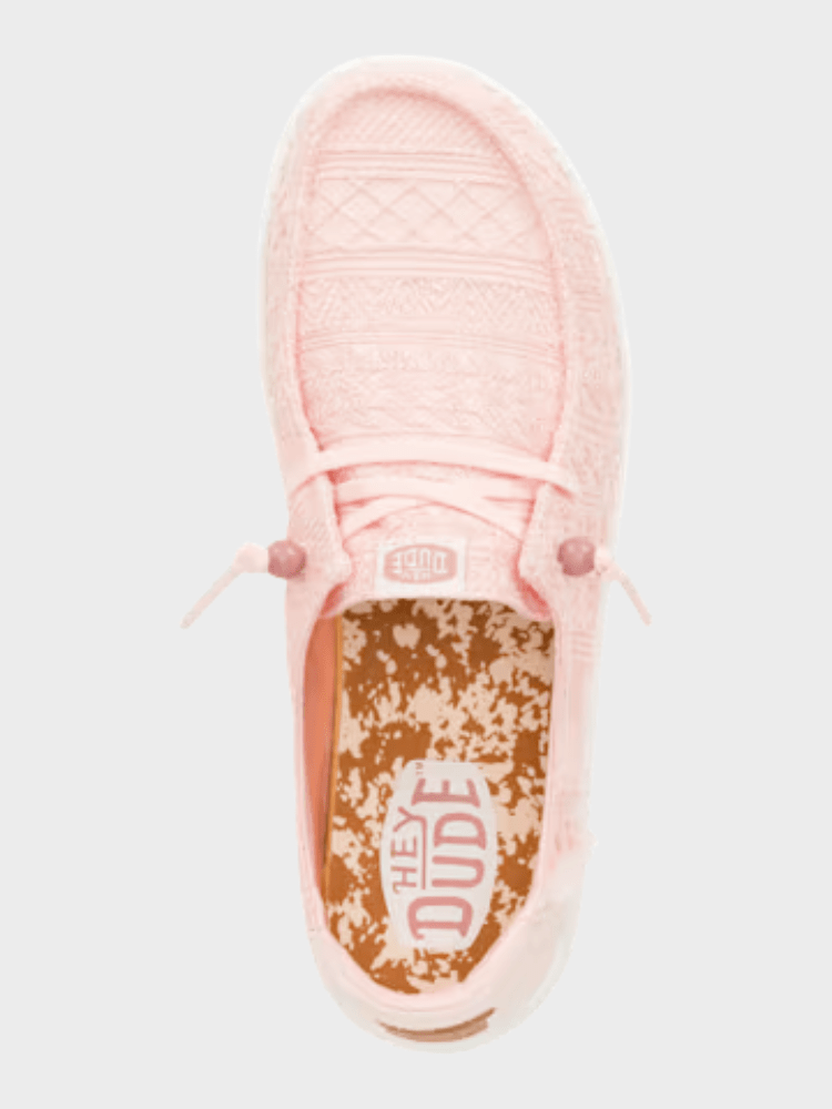 Hey Dude Wendy Crochet Lace - Dame - Pale Pink