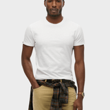 Organic Cotton Essential Logo Tshirt - Herre - Optic - Gumpel & Co