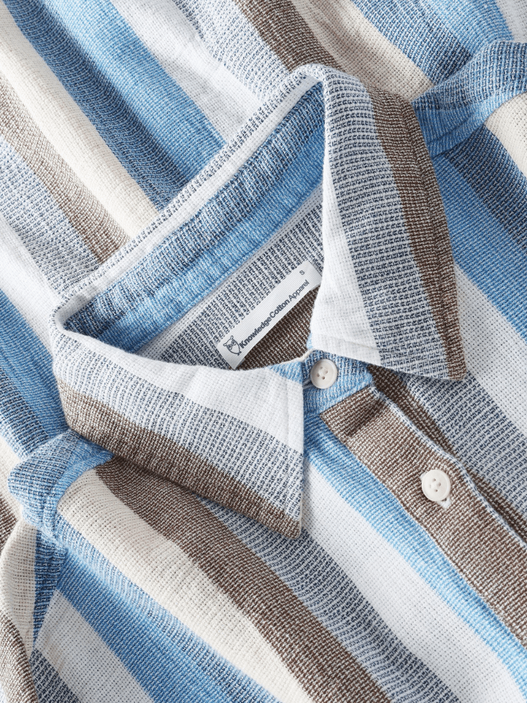 KNOWLEDGE COTTON APPAREL Skjortekjole - Dame - Multi color stripe