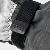 Army Leather Heli 3 fingre Skihandsker - Unisex - Grey