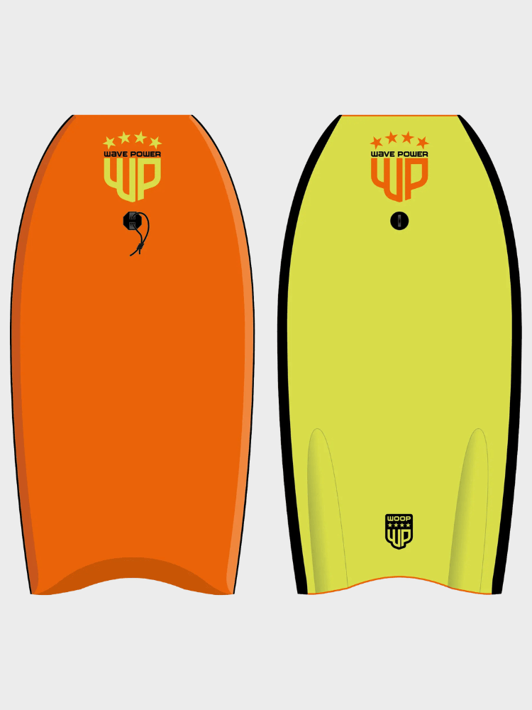 Woop Boogie Wave Power Bodyboard - Unisex - Orange Lime - Gumpel & Co