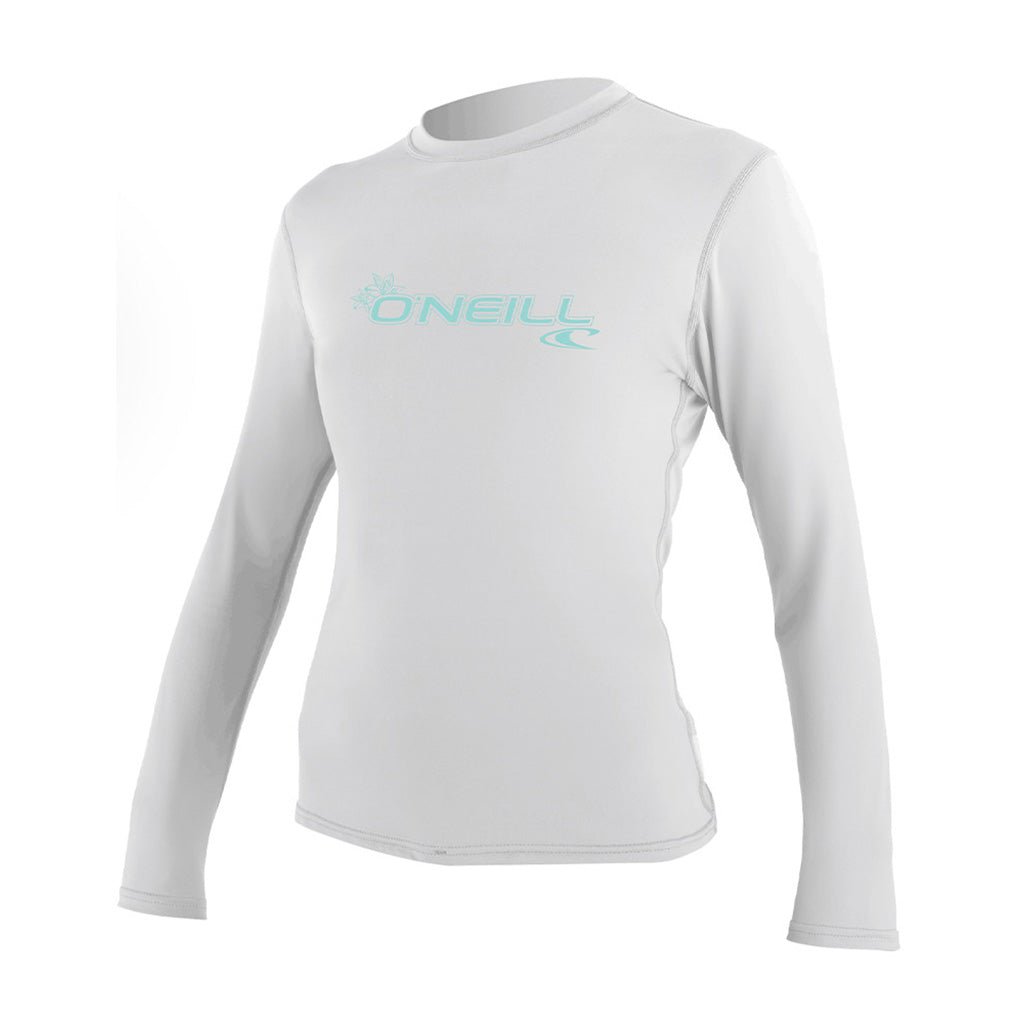 O´Neill Basic Skins L/S Sun Shirt UV trøjer - Dame - White