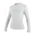 O´Neill Basic Skins L/S Sun Shirt UV trøjer - Dame - White