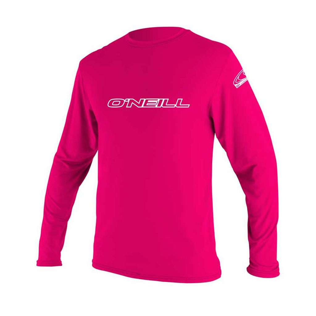 O´Neill Basic Skins L/S Sun Shirt UV trøjer - Børn - Watermelon