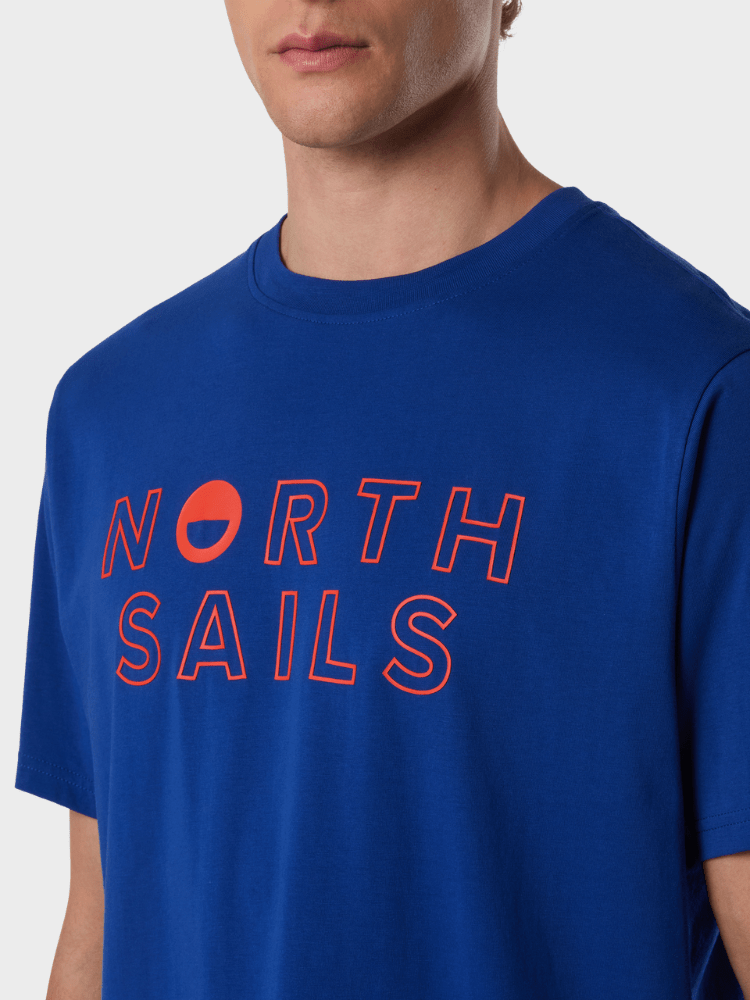 NORTH SAILS T-shirt med grafisk print - Herre - Electric Blue