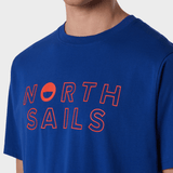 NORTH SAILS T-shirt med grafisk print - Herre - Electric Blue