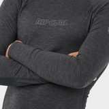 Rip Curl Dawn Patrol UPF Perf L/S UV trøjer - Herre - Black Marle