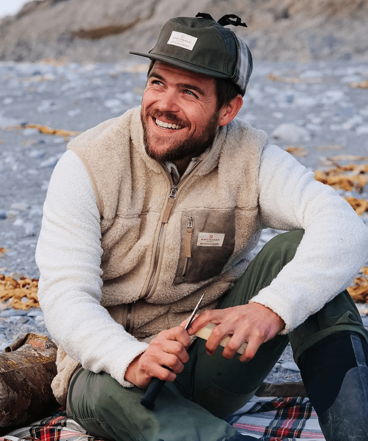 Heroes Wool Fleece Vest - Herre - Natural - Gumpel & Co