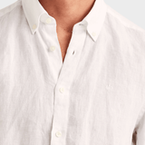 Morris Douglas Linen Shirt-Classic Fit - White