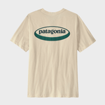 Patagonia 95 Oval Logo Tshirt - Herre - Undyed Natural