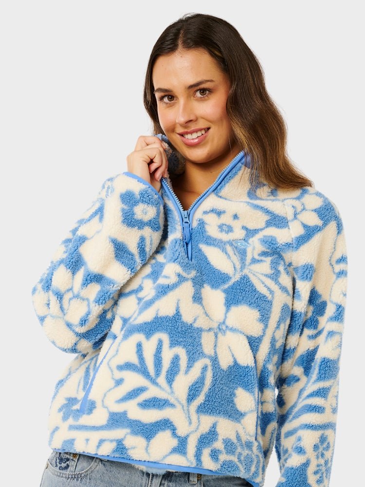 Rip Curl Party Pack Polar Fleece - Dame - Blue